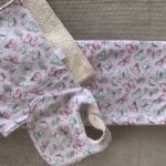 Bunny rug, bib and burp cloth set