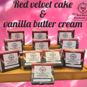 Red velvet cake & vanilla buttercream