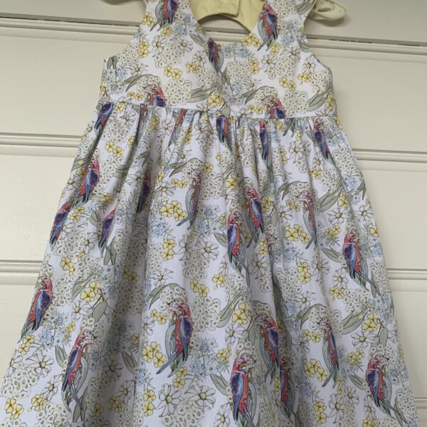 Handmade cotton Australian themed Dress. Girls size 2